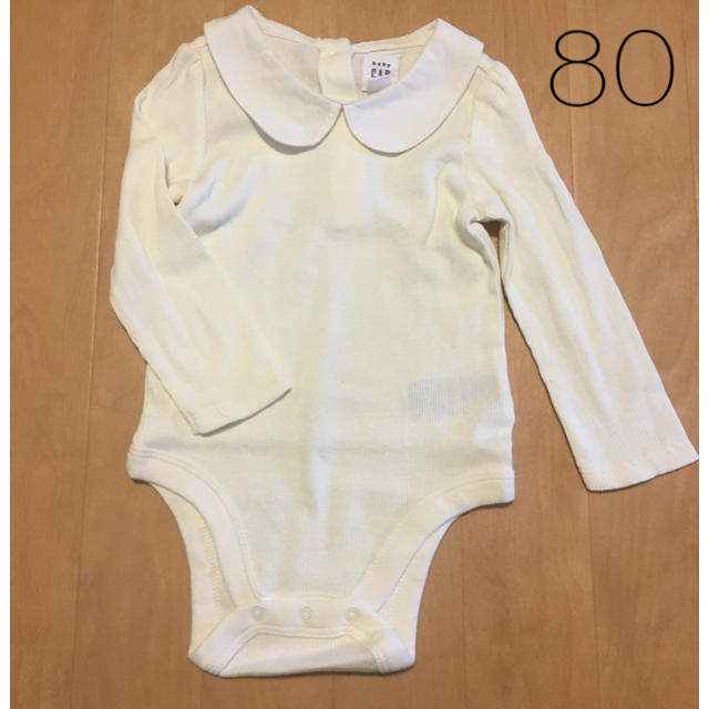 babyGAP(ベビーギャップ)のbabygap 長袖 肌着 ロンパース　80 キッズ/ベビー/マタニティのベビー服(~85cm)(肌着/下着)の商品写真
