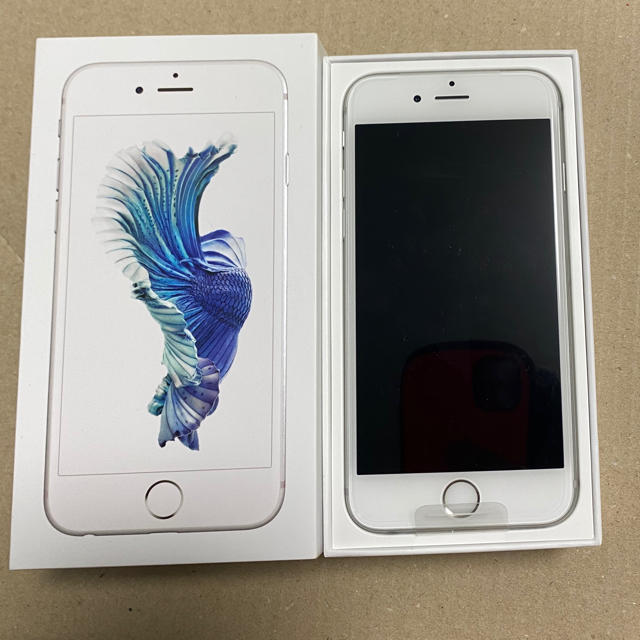 ★SIMロック解除済★ 新品 iPhone 6S 128GB シルバースマートフォン/携帯電話