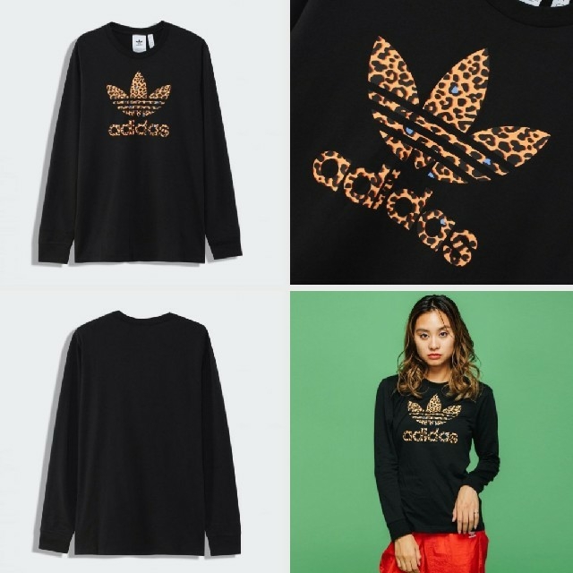 adidas(アディダス)の新品 3XL M adidas originals ロンT ヒョウ柄 2枚セット メンズのトップス(Tシャツ/カットソー(七分/長袖))の商品写真