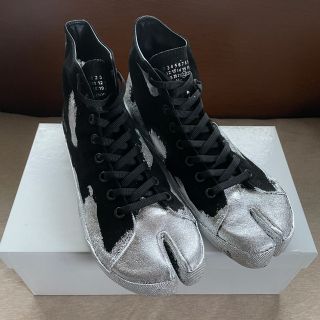 マルタンマルジェラ(Maison Martin Margiela)の黒43新品 メゾン マルジェラ メンズ 足袋 ハイカット スニーカー タビ(ブーツ)