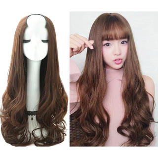 キューブ ウィッグ ハーフウィッグ エクステ U型 ロング ゆるふわ wig(ロングカール)