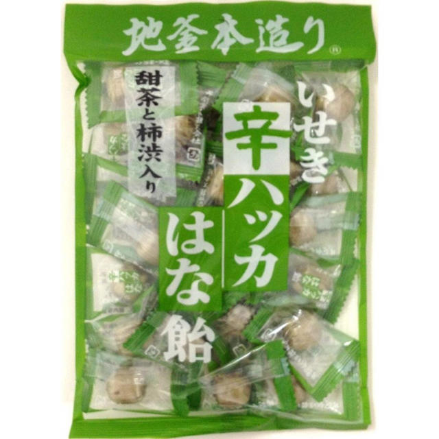 新品　井関食品　甜茶と柿渋入り　辛ハッカはな飴 食品/飲料/酒の健康食品(その他)の商品写真