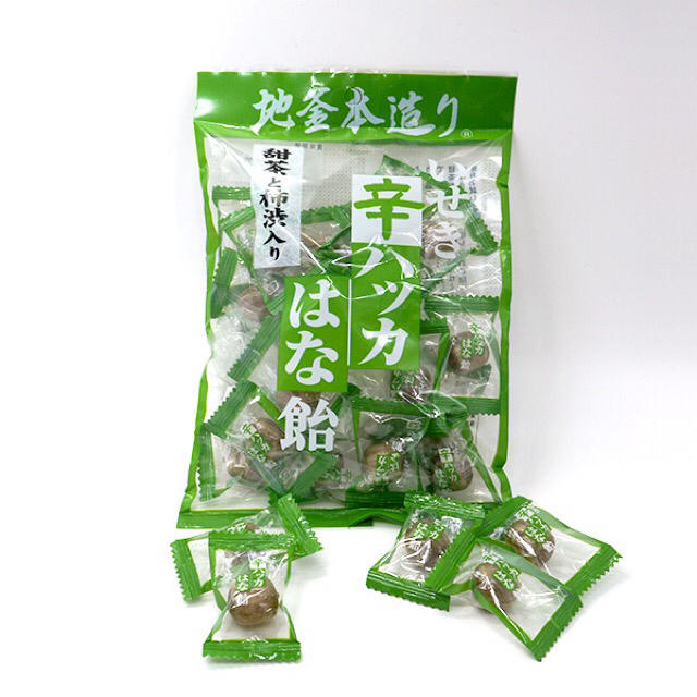 新品　井関食品　甜茶と柿渋入り　辛ハッカはな飴 食品/飲料/酒の健康食品(その他)の商品写真