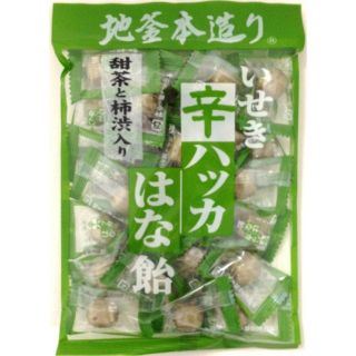 新品　井関食品　甜茶と柿渋入り　辛ハッカはな飴(その他)