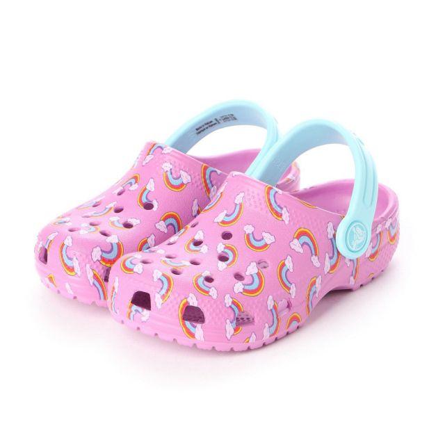 crocs(クロックス)の19cm クロックス Seasonal Grphc Violet キッズ/ベビー/マタニティのキッズ靴/シューズ(15cm~)(サンダル)の商品写真