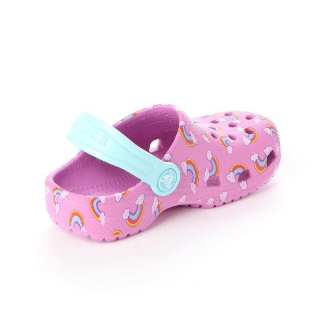 crocs(クロックス)の19cm クロックス Seasonal Grphc Violet キッズ/ベビー/マタニティのキッズ靴/シューズ(15cm~)(サンダル)の商品写真