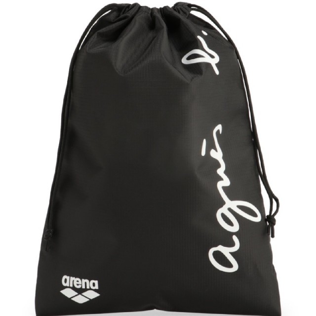 agnes b.(アニエスベー)のアニエスベー　ARENA コラボ　スイムバッグ ナップサック ブラック レディースのバッグ(リュック/バックパック)の商品写真