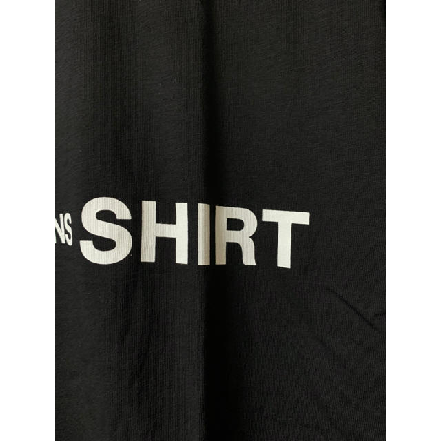 COMME des GARCONS(コムデギャルソン)の新品 2020AW新作 コムデギャルソンシャツTシャツ ロゴ 黒 ブラック XL メンズのトップス(Tシャツ/カットソー(半袖/袖なし))の商品写真