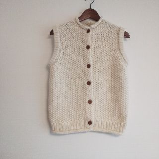 ビームス(BEAMS)の【美品】BMING ByBEAMS ウール100% ニット ベスト ハンドメイド(ベスト/ジレ)