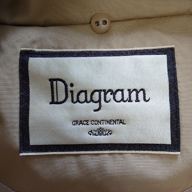 GRACE CONTINENTAL(グレースコンチネンタル)の【mi様専用】GRACE CONTINENTAL Diagram ダウンコート レディースのジャケット/アウター(ダウンコート)の商品写真