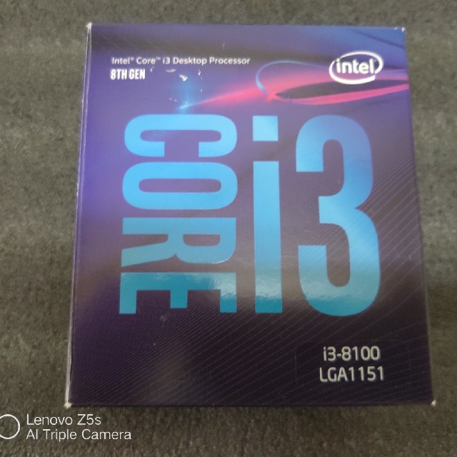 CPU Intel core i3 8100