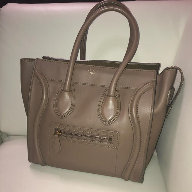 最安値】 - celine セリーヌ ハンドバッグ a4 ベージュ マイクロ