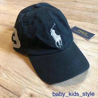 ラルフローレン(Ralph Lauren)のラルフローレン　キャップ　帽子　ダークグレー　4-7歳用(帽子)