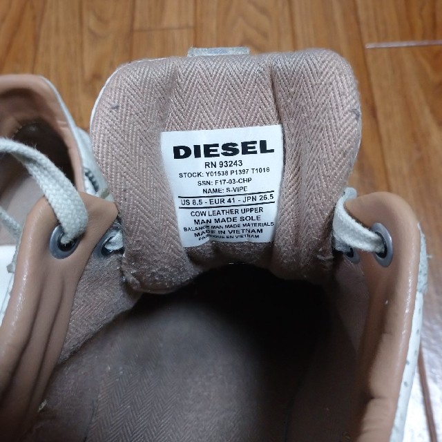 DIESEL ディーゼル スニーカー メンズ 白 3