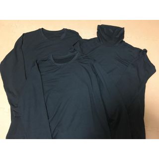 ユニクロ(UNIQLO)のユニクロヒートテック　極暖3枚セット(Tシャツ/カットソー(七分/長袖))