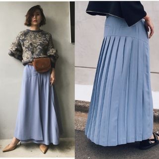 Ameri VINTAGE - Ameri【タグ付新品】バックプリーツスカートの Ameri VINTAGE - Ameri【タグ付新品】バックプリーツスカートの