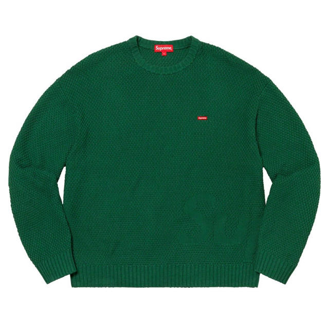 supreme Textured Small Box SweaterGreen緑SIZE