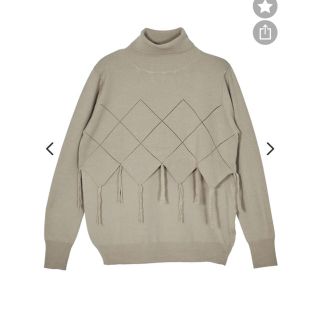 アメリヴィンテージ(Ameri VINTAGE)のAmeri VINTAGE ニット LAYERED RHOMBUS KNIT (ニット/セーター)