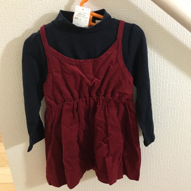 AEON(イオン)のキャミワンピース95 キッズ/ベビー/マタニティのキッズ服女の子用(90cm~)(ワンピース)の商品写真