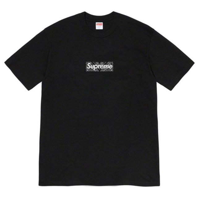 トップスsupreme bandana Box Logo Tee 黒 L 店舗