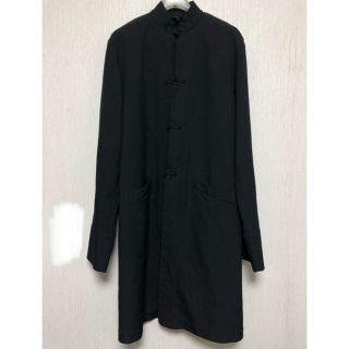 ブラックコムデギャルソン(BLACK COMME des GARCONS)のブラックコムデギャルソン チャイナコート ポリエステル 縮絨 L(ステンカラーコート)