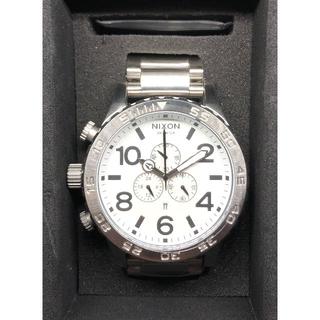 ニクソン(NIXON)のニクソン NIXON 腕時計 クロノグラフA083-100 シルバー ホワイト(腕時計(アナログ))
