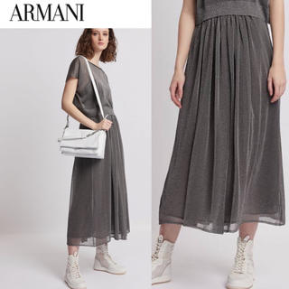 アルマーニ(Armani)のアルマーニ　スカート  42サイズ　チュール　ニット(ロングスカート)