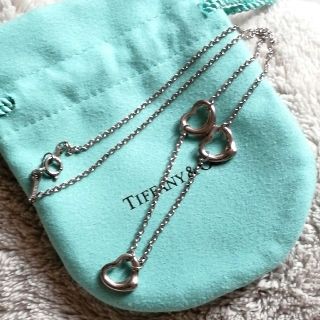 ティファニー(Tiffany & Co.)のTiffany　スリーハートネックレス(ネックレス)