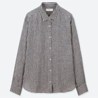 ユニクロ(UNIQLO)のUNIQLO プレミアムリネンチェックシャツ(シャツ/ブラウス(長袖/七分))