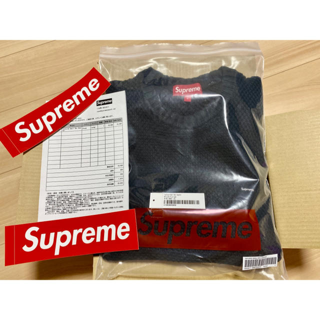 Supreme(シュプリーム)の新品　supreme Textured Small Box Sweater Ｌ メンズのトップス(ニット/セーター)の商品写真