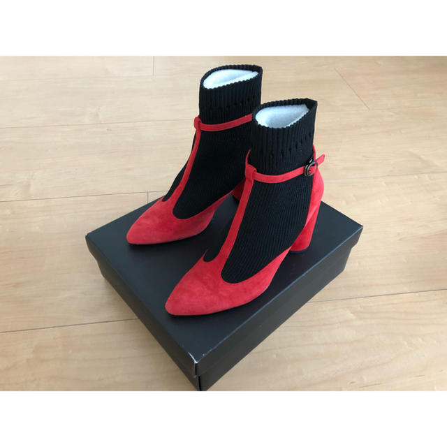 GRACE CONTINENTAL(グレースコンチネンタル)の新品タグ付きグレースコンチネンタルソックスブーツ パーティー 定価¥28600  レディースの靴/シューズ(ハイヒール/パンプス)の商品写真