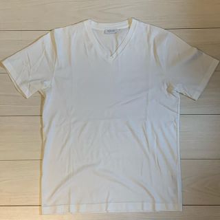 サンスペル(SUNSPEL)のサンスペル Vネック Tシャツ MEN’S TWO FOLD 60’S 白(Tシャツ/カットソー(半袖/袖なし))