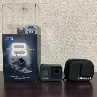 ゴープロ(GoPro)のgopro hero8 BLACK ケース付き 使用回数10回未満(その他)