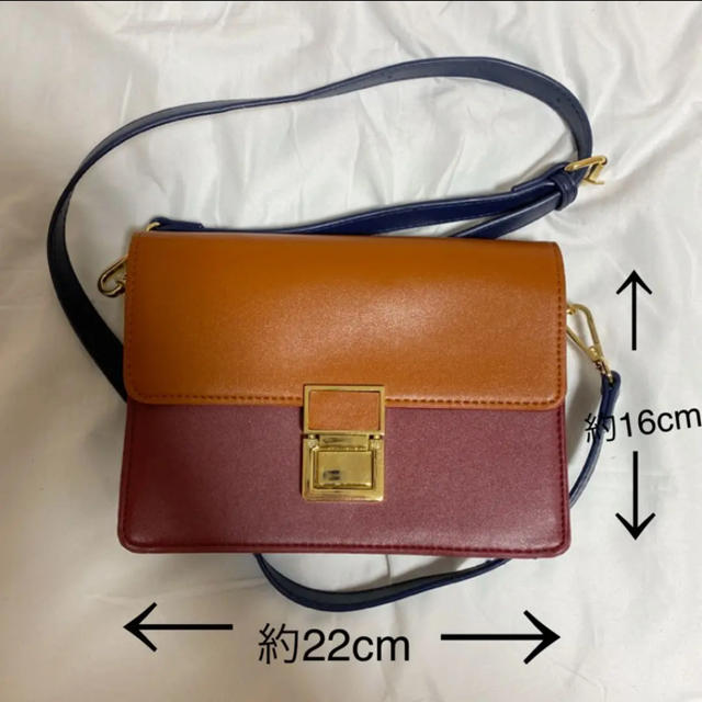 AZUL by moussy(アズールバイマウジー)のショルダーバッグ　バイカラー レディースのバッグ(ショルダーバッグ)の商品写真