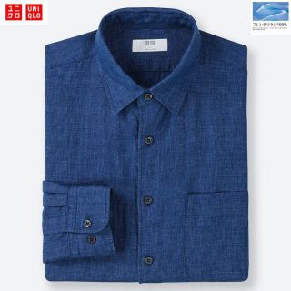 ユニクロ(UNIQLO)の【オンライン完売カラー＆サイズ‼️】UNIQLO　プレミアムリネンシャツ(シャツ)