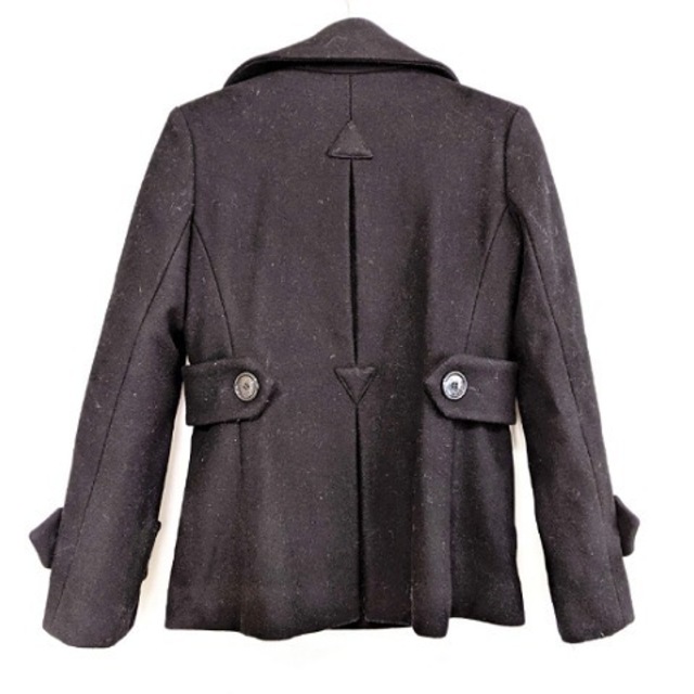 MARC JACOBS(マークジェイコブス)のマークジェイコブス Pコート サイズ4 S 黒 レディースのジャケット/アウター(ピーコート)の商品写真