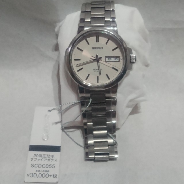 美品 SEIKO/セイコー スピリット メンズ腕時計 チタン SCDC055