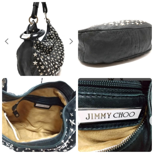 JIMMY CHOO(ジミーチュウ)のJIMMY CHOO（ジミーチュウ）レザー ショルダー スカイバッグブラック 黒 レディースのバッグ(ショルダーバッグ)の商品写真