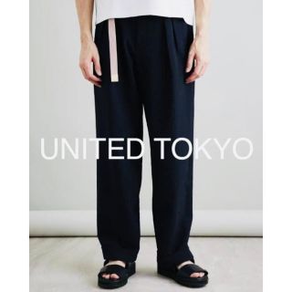 ステュディオス(STUDIOUS)の【めっし様専用】UNITEDTOKYO ワイドスラックス パンツ メンズ  紺(スラックス)