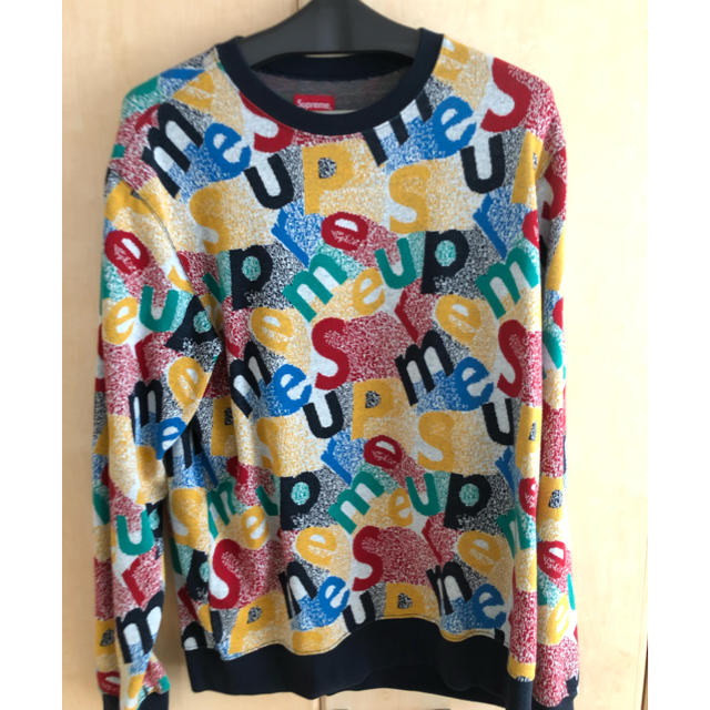 supreme scatter text crewneck Mサイズ