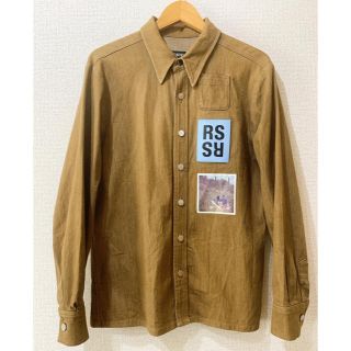 ラフシモンズ(RAF SIMONS)の最終値下げ！RAFSIMONSレザーパッチデニムシャツ(シャツ)