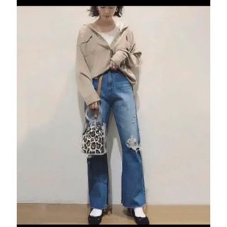 マウジー(moussy)のmoussyフレアデニムパンツ(デニム/ジーンズ)