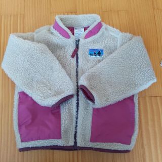 パタゴニア(patagonia)のパタゴニア　レトロ　キッズ　4T　ピンク(ジャケット/上着)