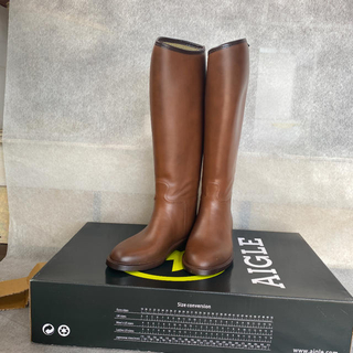 エーグル(AIGLE)のAIGLE START XL 新品　未使用　23.5センチ　ブラウン(レインブーツ/長靴)