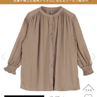 ティティベイト(titivate)の最終 完売    ヴｨンテージサテンバンドカラーブラウス(シャツ/ブラウス(長袖/七分))