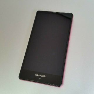 アクオス(AQUOS)のAQUOS SH-RM02 レッド SIMフリー スマホ Android(スマートフォン本体)