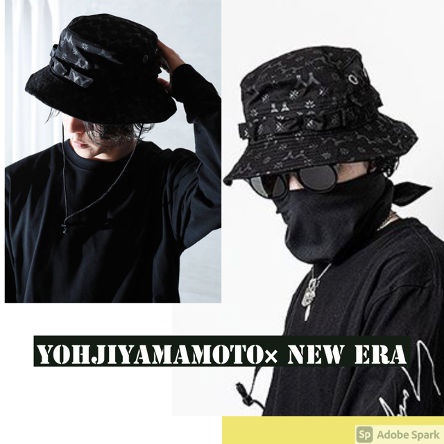 Yohji Yamamoto(ヨウジヤマモト)のYohjiYamamoto × NewEra アドベンチャーハット メンズの帽子(キャップ)の商品写真