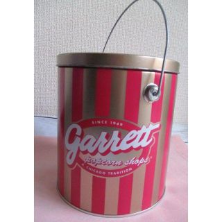 空き缶✨garrett ギャレットポップコーンガロン缶2016年限定カラーピンク(その他)