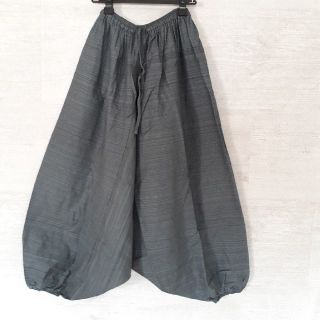 【新品】サルエルパンツ グレー タイパンツ ユニセックス アラジンパンツ(サルエルパンツ)