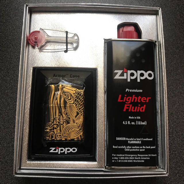 ZIPPO(ジッポー)のZIPPO  ジッポーオイルライター　アーマー　昇鯉 メンズのファッション小物(タバコグッズ)の商品写真